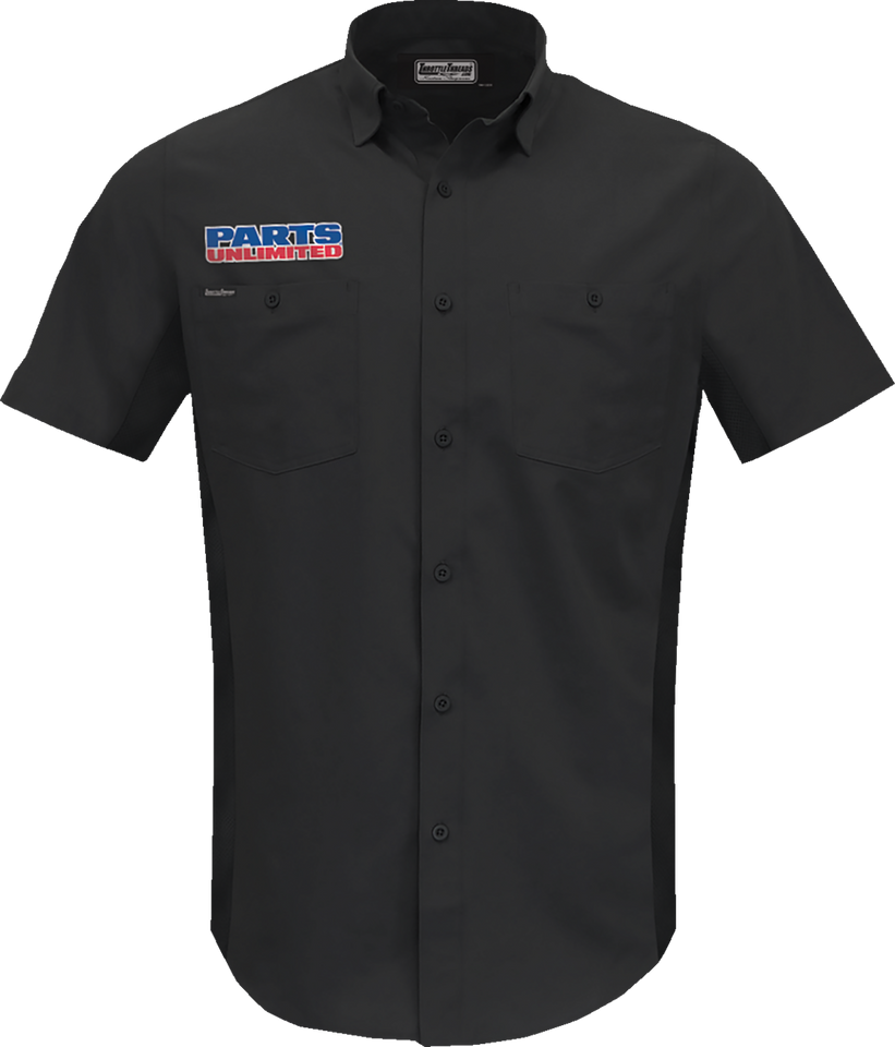 Parts Unlimited Vented Shop Shirt - Black - Small - Lutzka's Garage