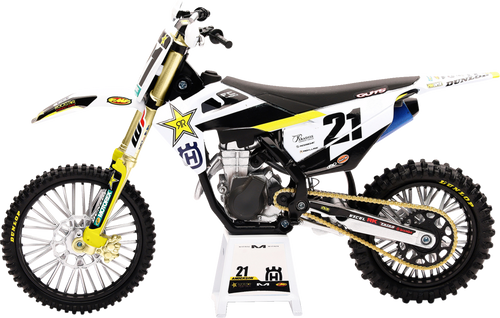 Rockstar Husqvarna Team Bike 2020 - Jason Anderson - 1:12 Scale - Black/White/Yellow - Lutzka's Garage