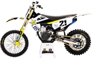 Rockstar Husqvarna Team Bike 2020 - Jason Anderson - 1:12 Scale - Black/White/Yellow - Lutzka's Garage