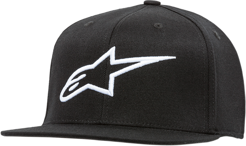 Ageless Flat Bill Hat - Black/White - Small/Medium - Lutzka's Garage