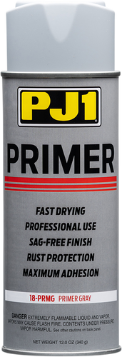 Paint Primer - Gray - 12 oz. net wt. - Aerosol - Lutzka's Garage