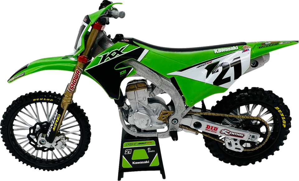 Kawasaki Team KX450F - Jason Anderson - 1:12 Scale - Green/Black - Lutzka's Garage