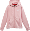 Womens Ageless Zip Hoodie - Pink/White - Small - Lutzka's Garage