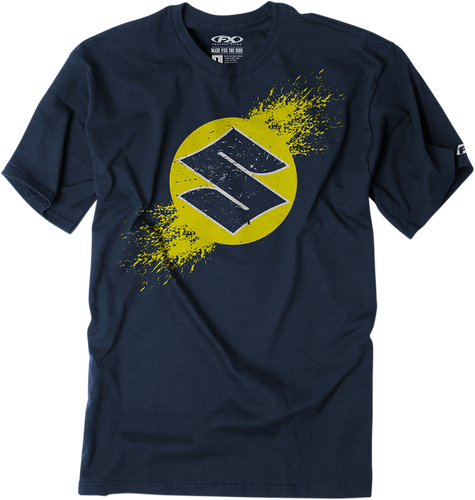 Youth Suzuki Overspray T-Shirt - Navy - Medium - Lutzka's Garage