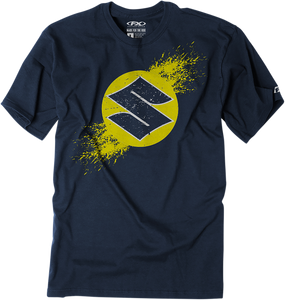 Youth Suzuki Overspray T-Shirt - Navy - Medium - Lutzka's Garage