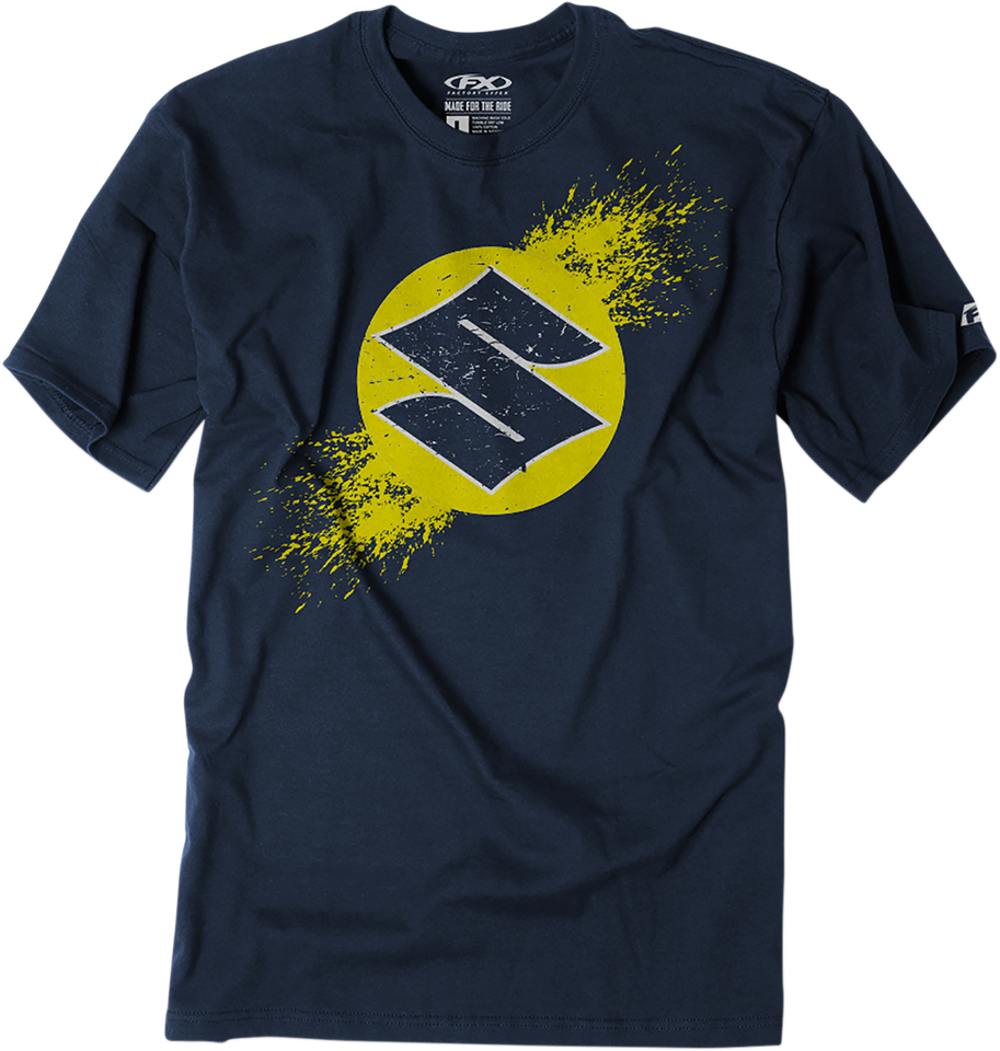 Youth Suzuki Overspray T-Shirt - Navy - Medium - Lutzka's Garage