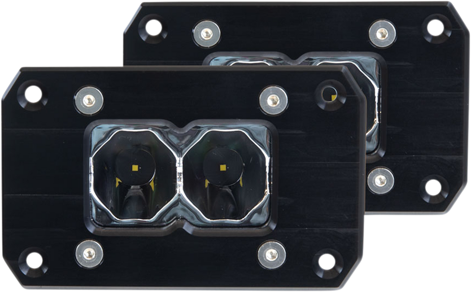 LED Light Bar - 2" Flush Mount Pair - Flood