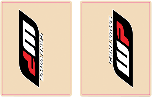 Upper Fork Decal - WP - Red/Black - Lutzka's Garage