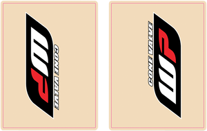 Upper Fork Decal - WP - Red/Black - Lutzka's Garage