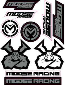 S2 Decal - Moose Racing - Black/Silver - Lutzka's Garage