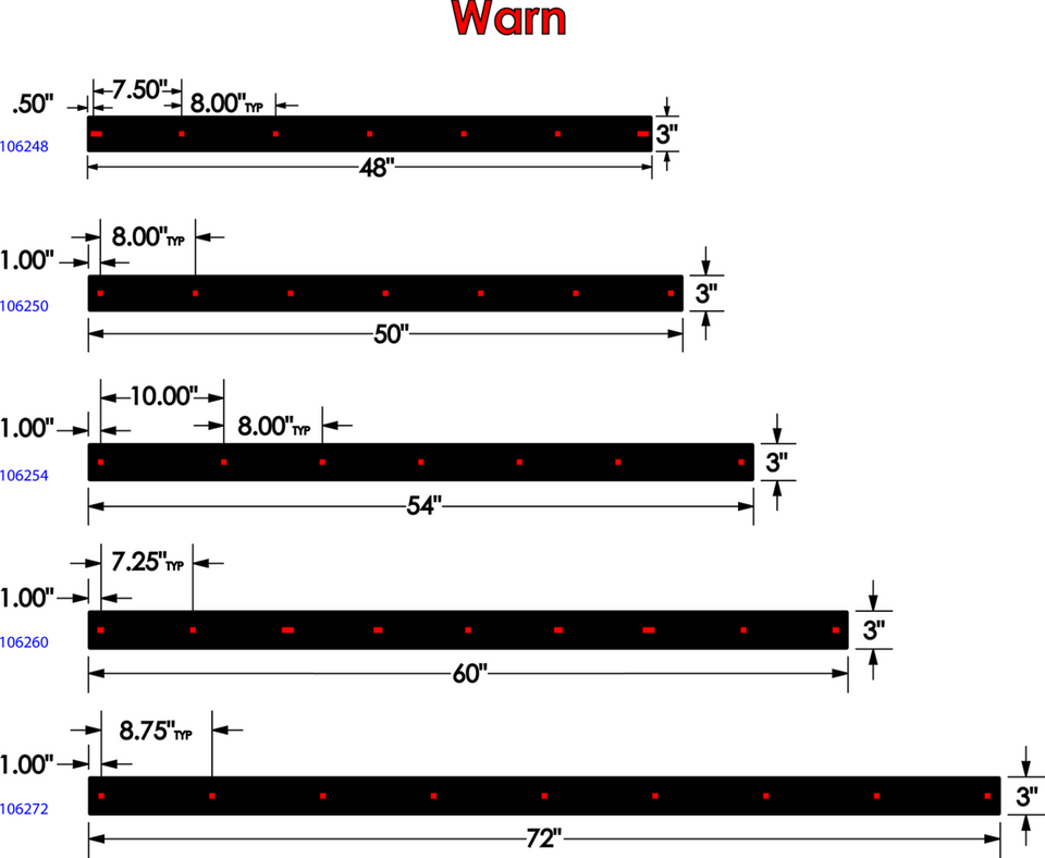 Plow Wear Bar - 66"