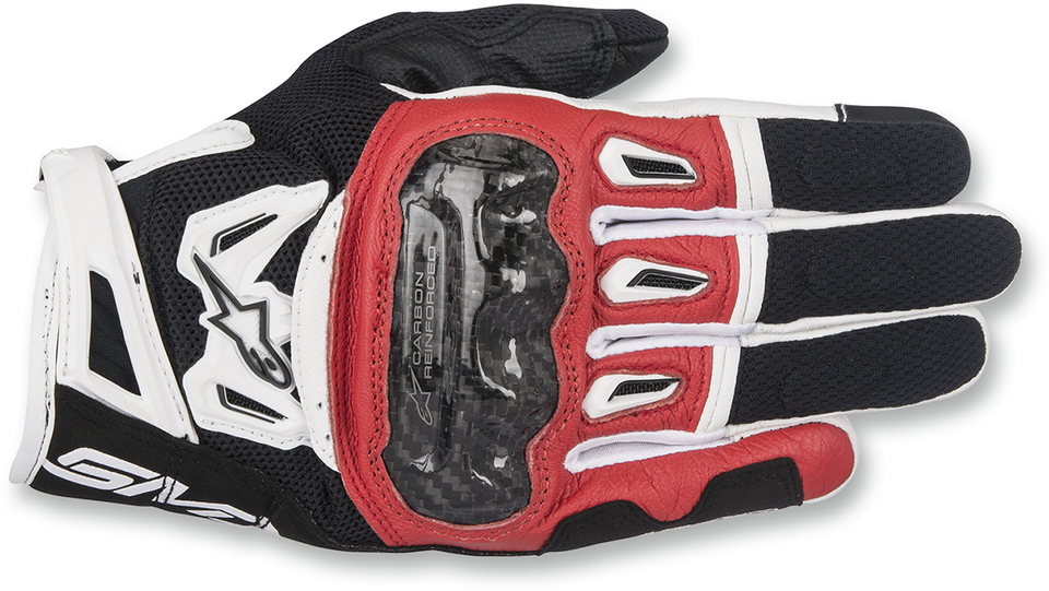 SMX-2 Air Carbon V2 Gloves - Black/Red/White - Small - Lutzka's Garage