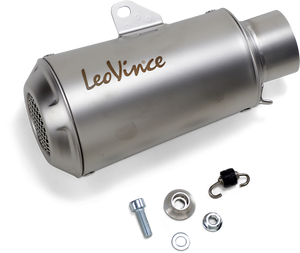 54mm Universal LV-10 Slip-On Muffler - Stainless Steel - Lutzka's Garage