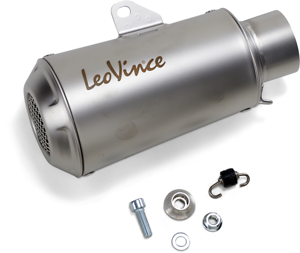 54mm Universal LV-10 Slip-On Muffler - Stainless Steel - Lutzka's Garage