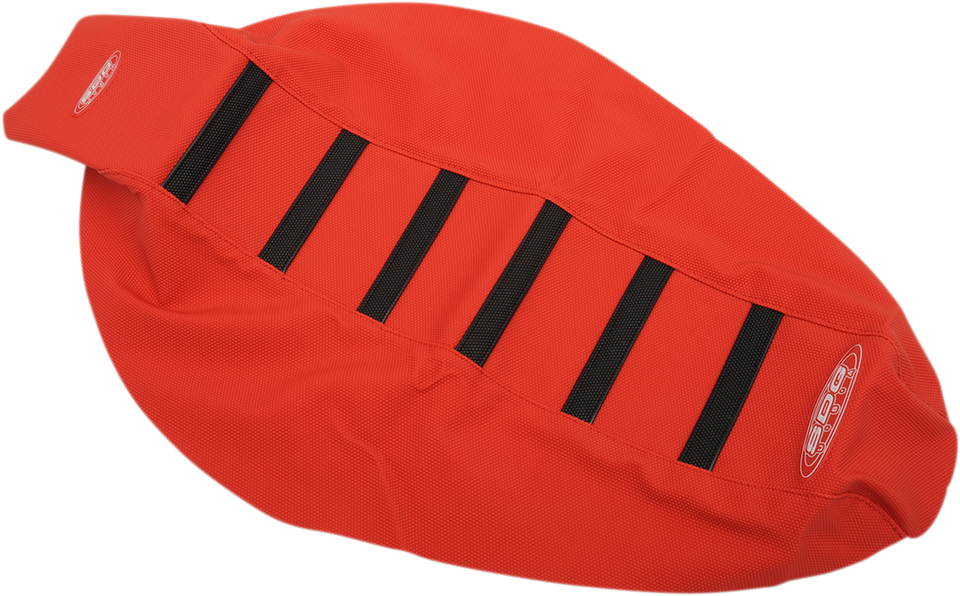 6-Ribbed Seat Cover - Black Ribs/Red Top/Red Sides