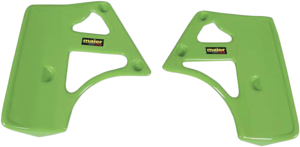 Radiator Scoops - KX250 85-86 - Green - Lutzka's Garage