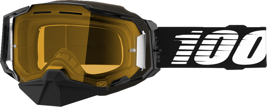 Armega Snow Goggles - Black - Yellow - Lutzka's Garage