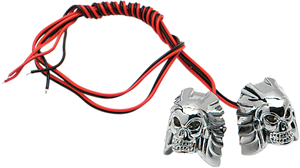 LED License Plate Bolt - Chrome Skull