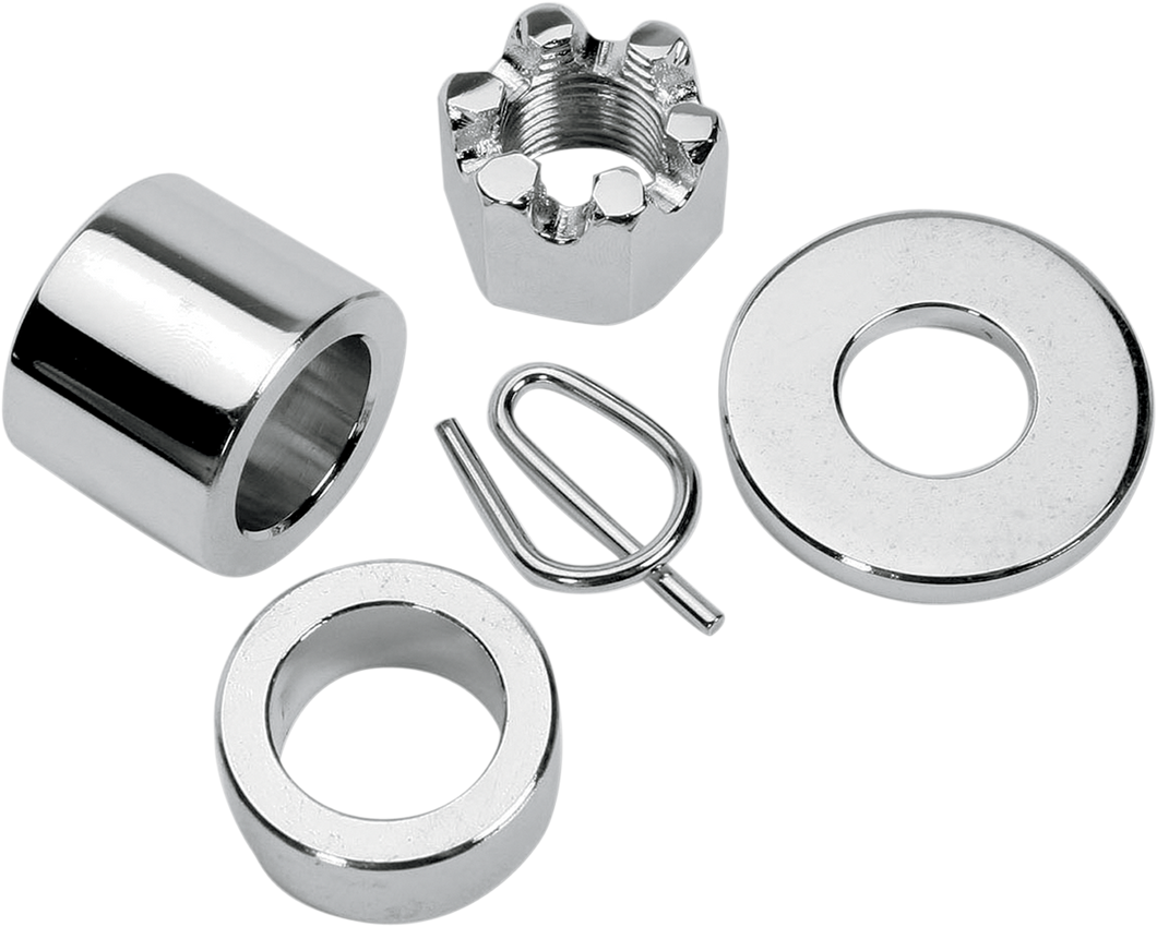 Axle Spacer - Rear - Chrome - Kit - 00-03 XL - Lutzka's Garage