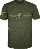 Wheels of Victory T-Shirt - Green - Large - Lutzka's Garage