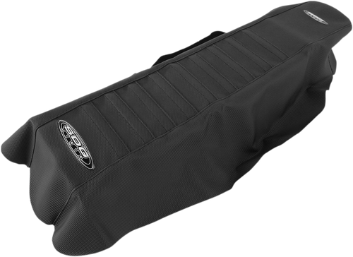 Pleated Seat Cover - Black Top/Black Sides