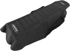 Pleated Seat Cover - Black Top/Black Sides