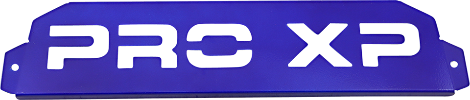 RZR Pro XP Exhaust Plate - Blue - Lutzka's Garage