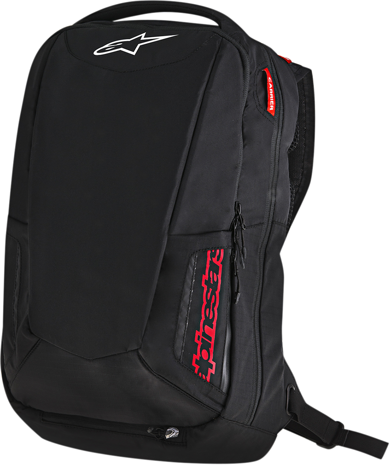 City Hunter Backpack - Black/Red - Lutzka's Garage