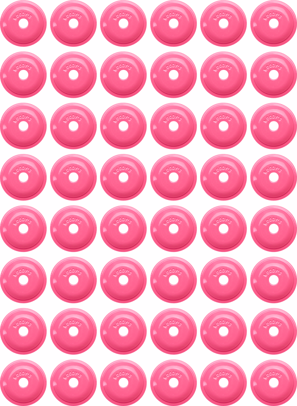 Support Plates - Pink - Round - 48 Pack - Lutzka's Garage