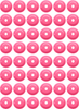 Support Plates - Pink - Round - 48 Pack - Lutzka's Garage