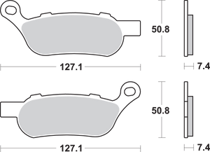 Brake Pads - Harley-Davidson - 854H.LS