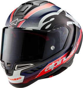Supertech R10 Helmet - Team - Matte Black/Carbon Red Fluo/Blue - XS - Lutzka's Garage