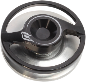 Fuel Cap - Halo - Stainless Steel - Lutzka's Garage