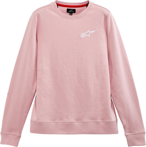 Womens Ageless Crew Fleece - Pink - Small - Lutzka's Garage