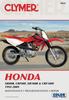 Manual - Honda XR80R 92-09