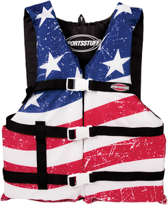 Stars & Stripes PFD Vest - Red/White/Blue - One Size - Lutzka's Garage