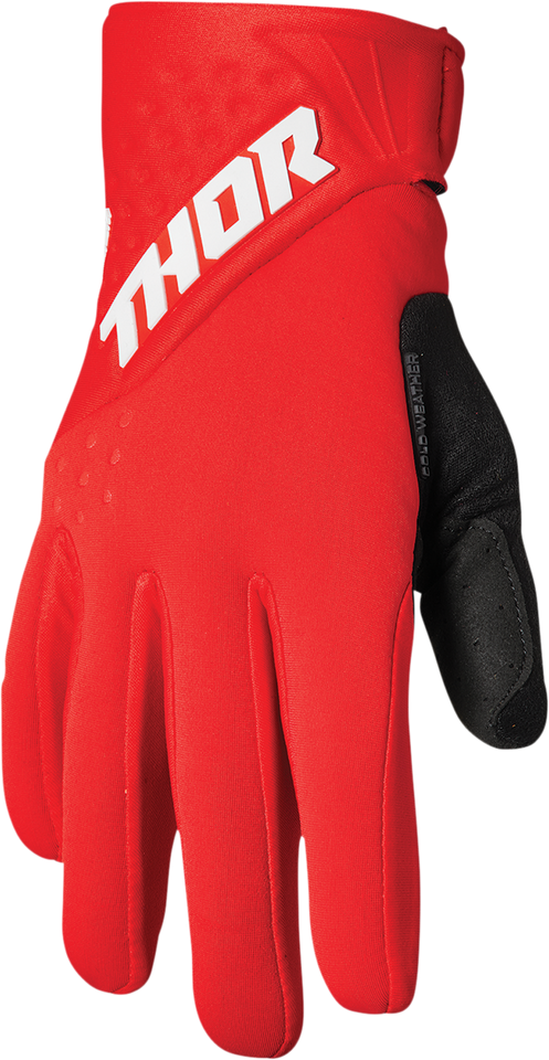 Spectrum Cold Weather Gloves - Red/White - XS - Lutzka's Garage