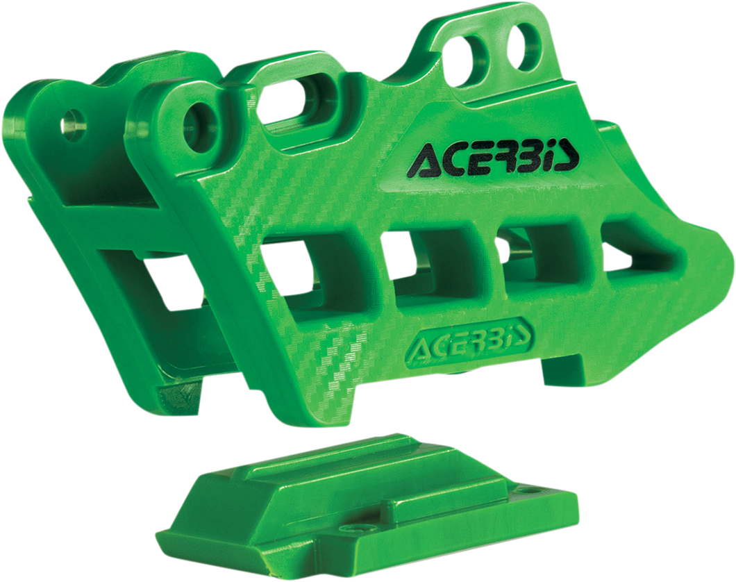 Complete Chain Guide Block - Kawasaki - Green - Lutzka's Garage