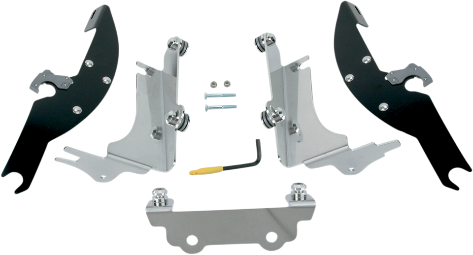 Batwing Trigger Lock Mounting Kit - VN 1500 - Black - Lutzka's Garage