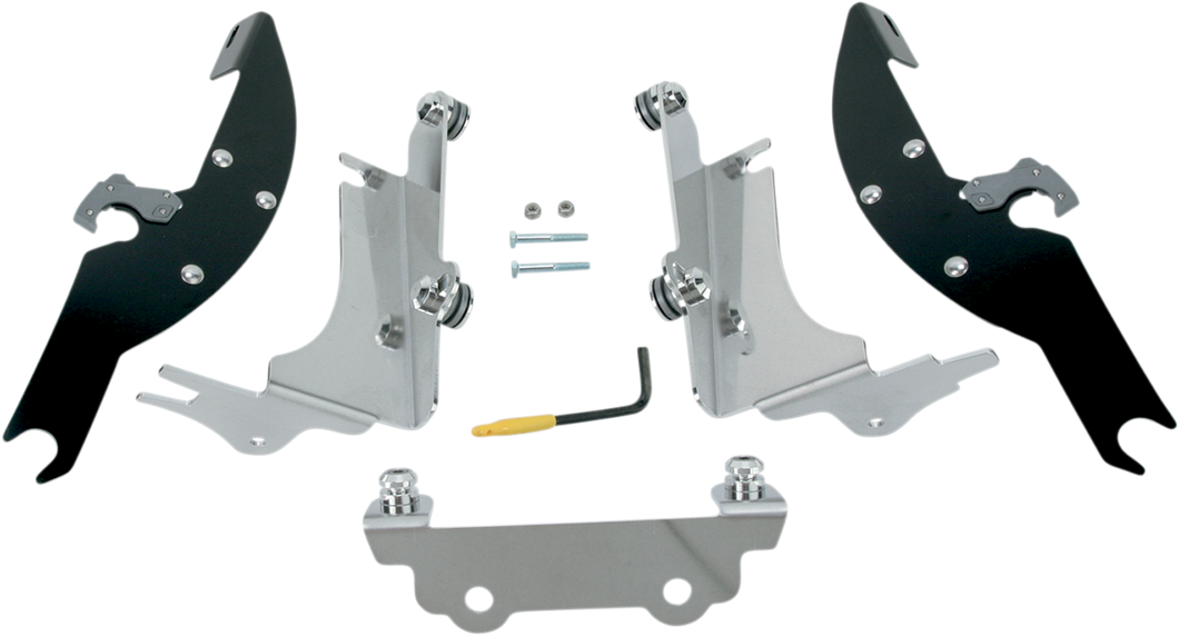 Batwing Trigger Lock Mounting Kit - VN 1500 - Black - Lutzka's Garage