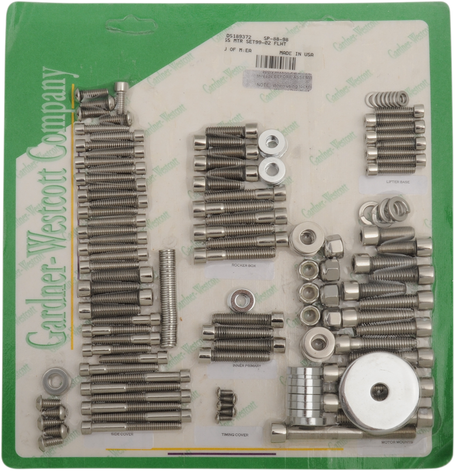 Bolt Kit - Motor Set - Socket-Head