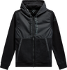 Aligned Zip Hoodie - Black/Black - Medium - Lutzka's Garage