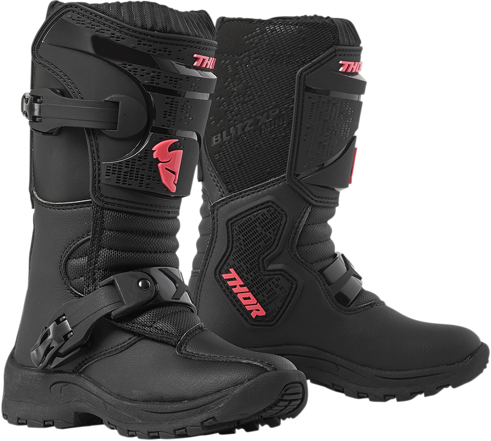 Mini Blitz XP Boots - Black/Pink - Size 10 - Lutzka's Garage