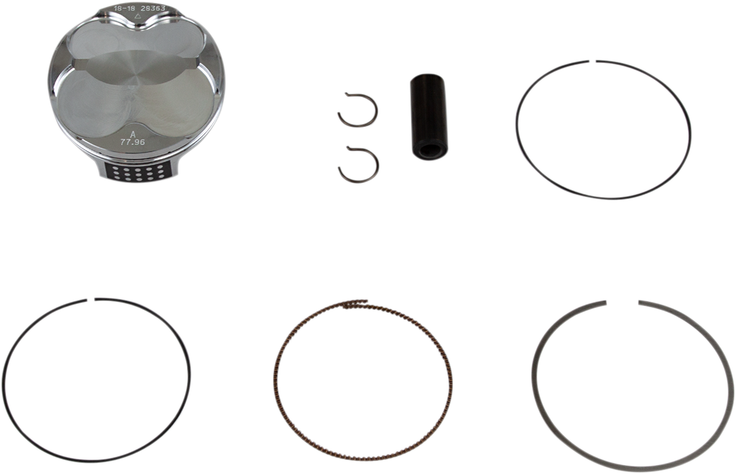 Piston Kit - Gas Gas MC250F | Husqvarna FC250 | KTM SX-F/XC-F250 - 77.96 mm