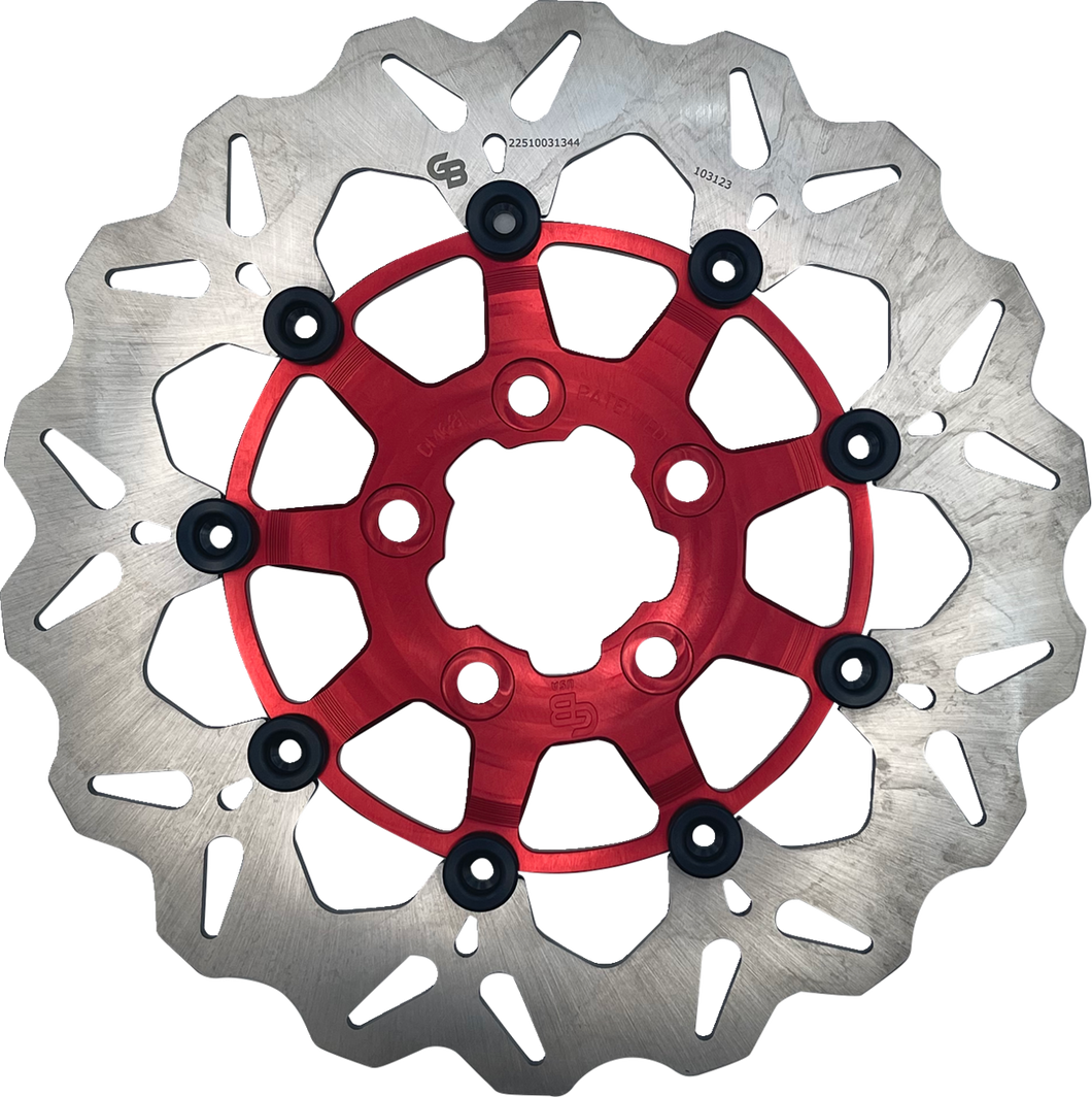 Brake Rotor - Rear - Red - Lutzka's Garage