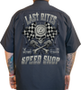 Last Rites Shop Shirt - Gray - Small - Lutzka's Garage