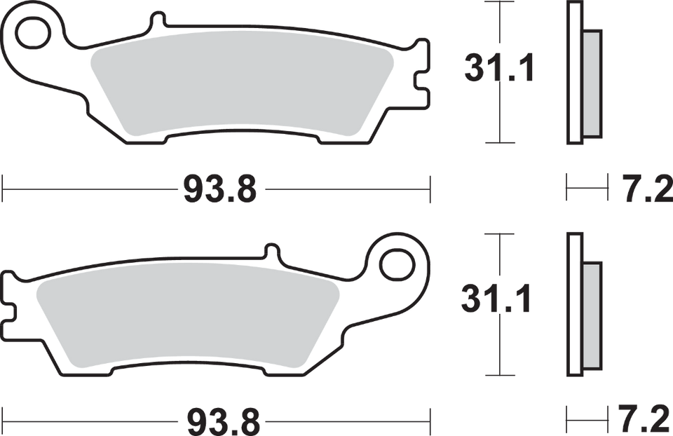 Off-Road Sintered Brake Pads - YZ