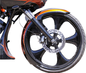 DEI Front Fender - 21" Wheel - With Black Adapters