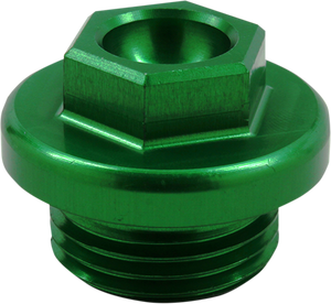 Oil Fill Plug - Green - Kawasaki/Suzuki - Lutzka's Garage