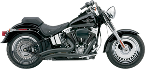 Speedster Swept Short Exhaust - Black - 07-11 Softail - Lutzka's Garage